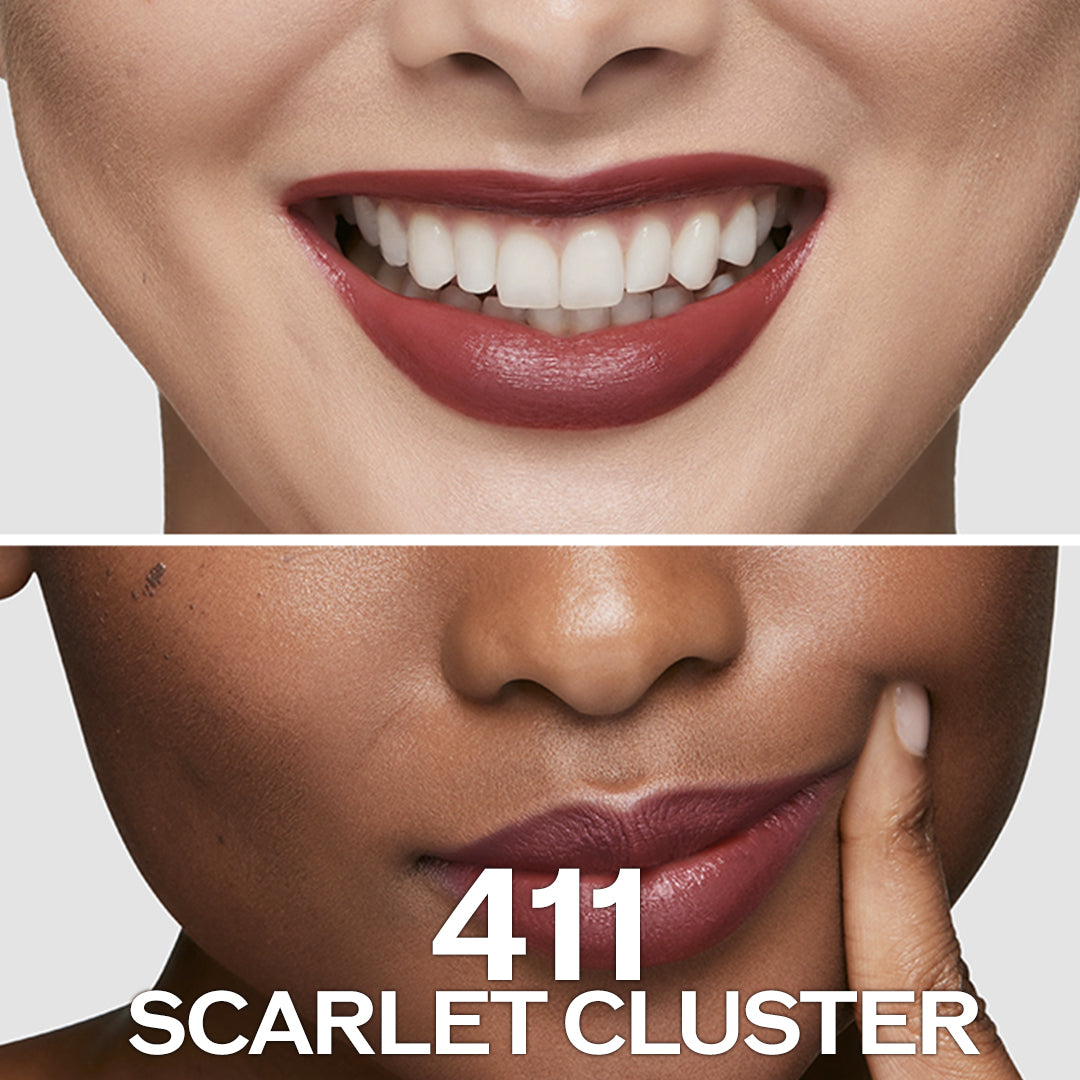 Shiseido TechnoSatin Long Lasting & Hydrating Gel Lipstick scarlet cluster