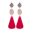 Toolally Chandelier Drops Cerise Rose Gold Jewellery