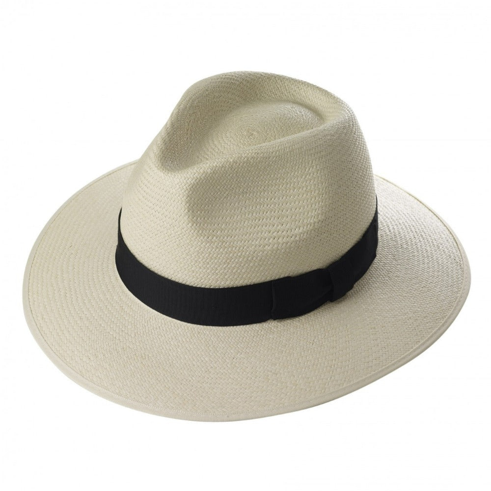 Panama Hats by Majesa - Down Brim Trilby Panama Men's Hat (Brisa Finish)
