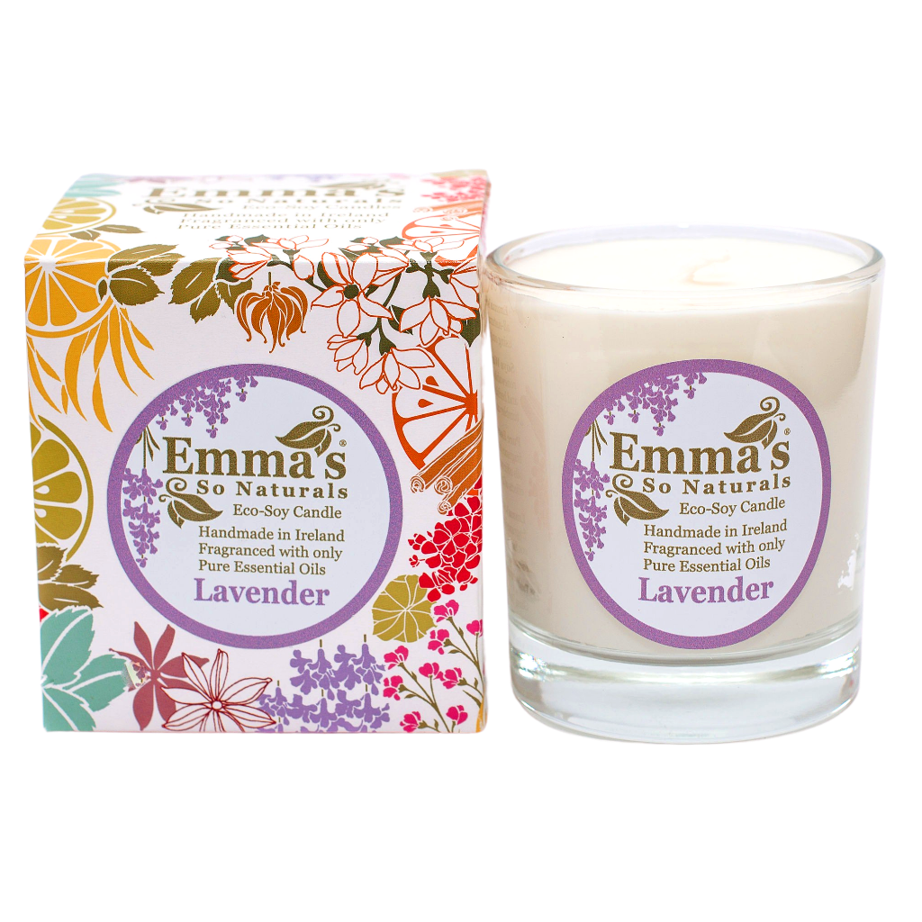 Emma So Natural Eco Soy Candles lavender essential oils gift