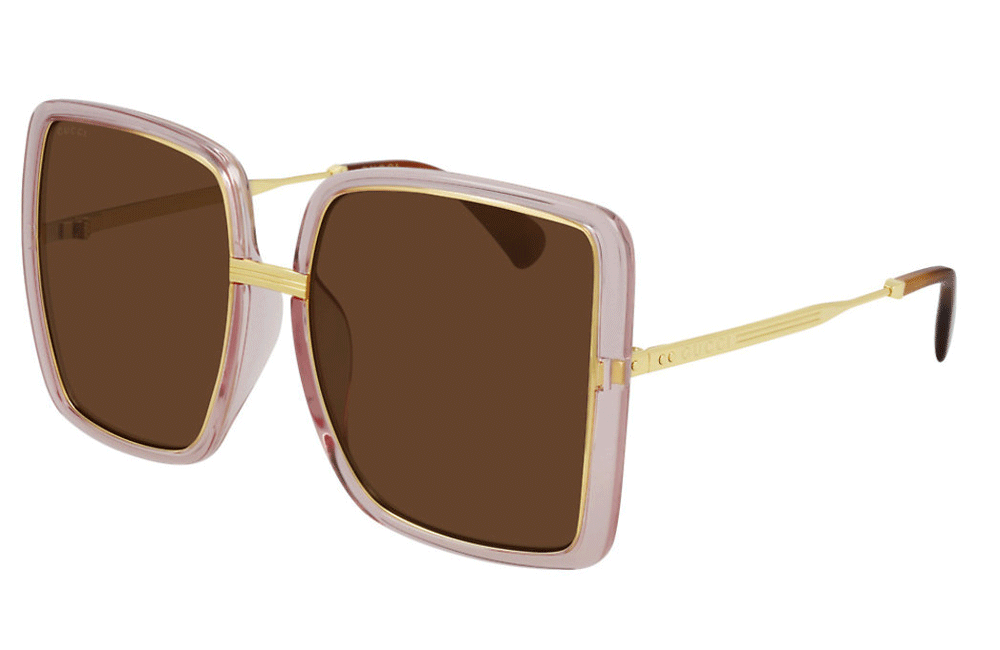 Big pink square gucci sunglasses