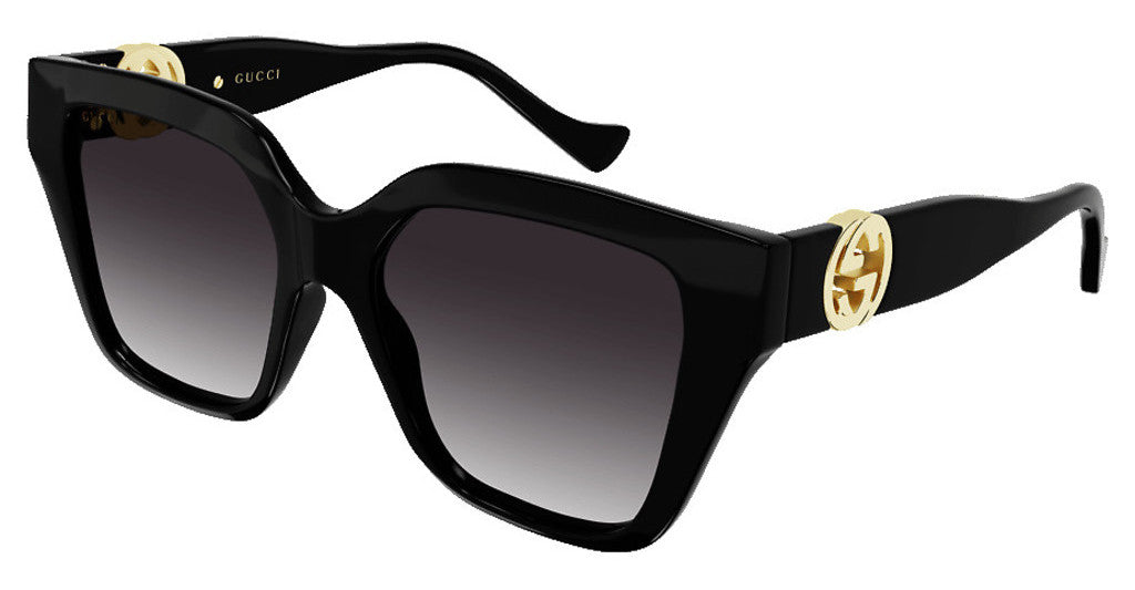 gucci black and gold ladies sunglasses