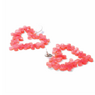 Toolally Hearts in flower earrings pink pearl