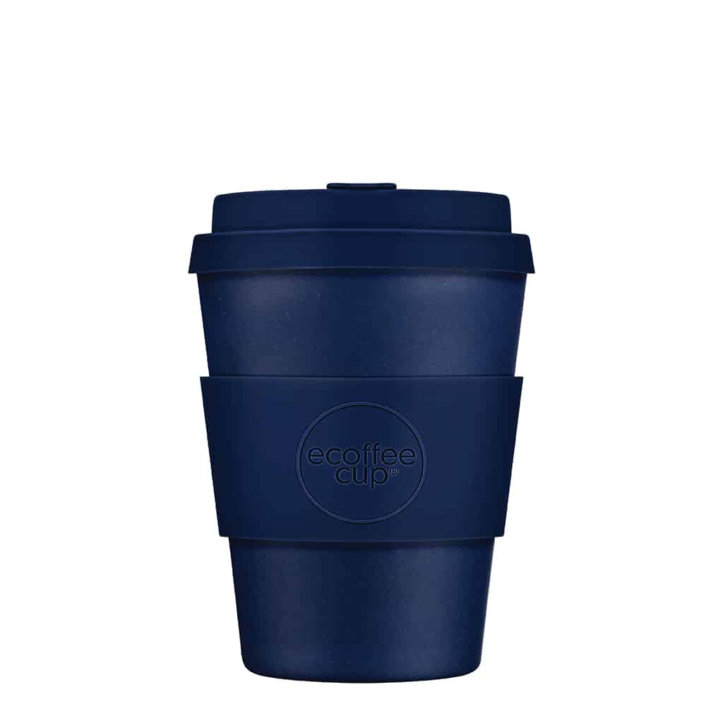 ECoffee cup 12oz 350ml reusable dark navy blue