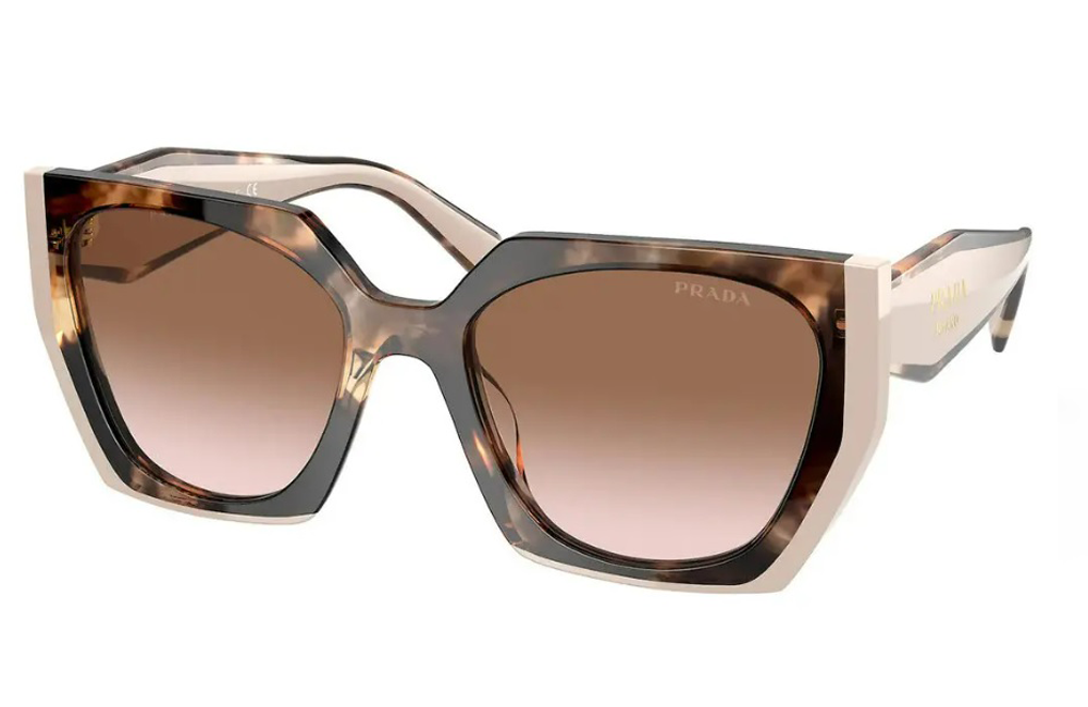 Prada 15ws cream and tortoiseshell ladies sunglasses