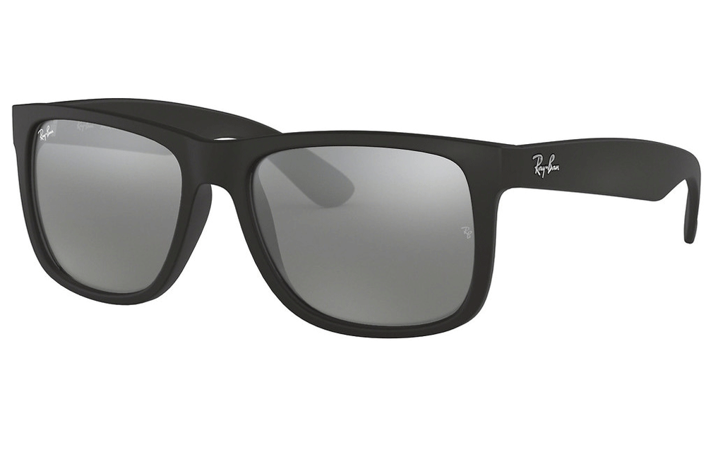 Rayban Mens sunglasses justin matte black and silver lens