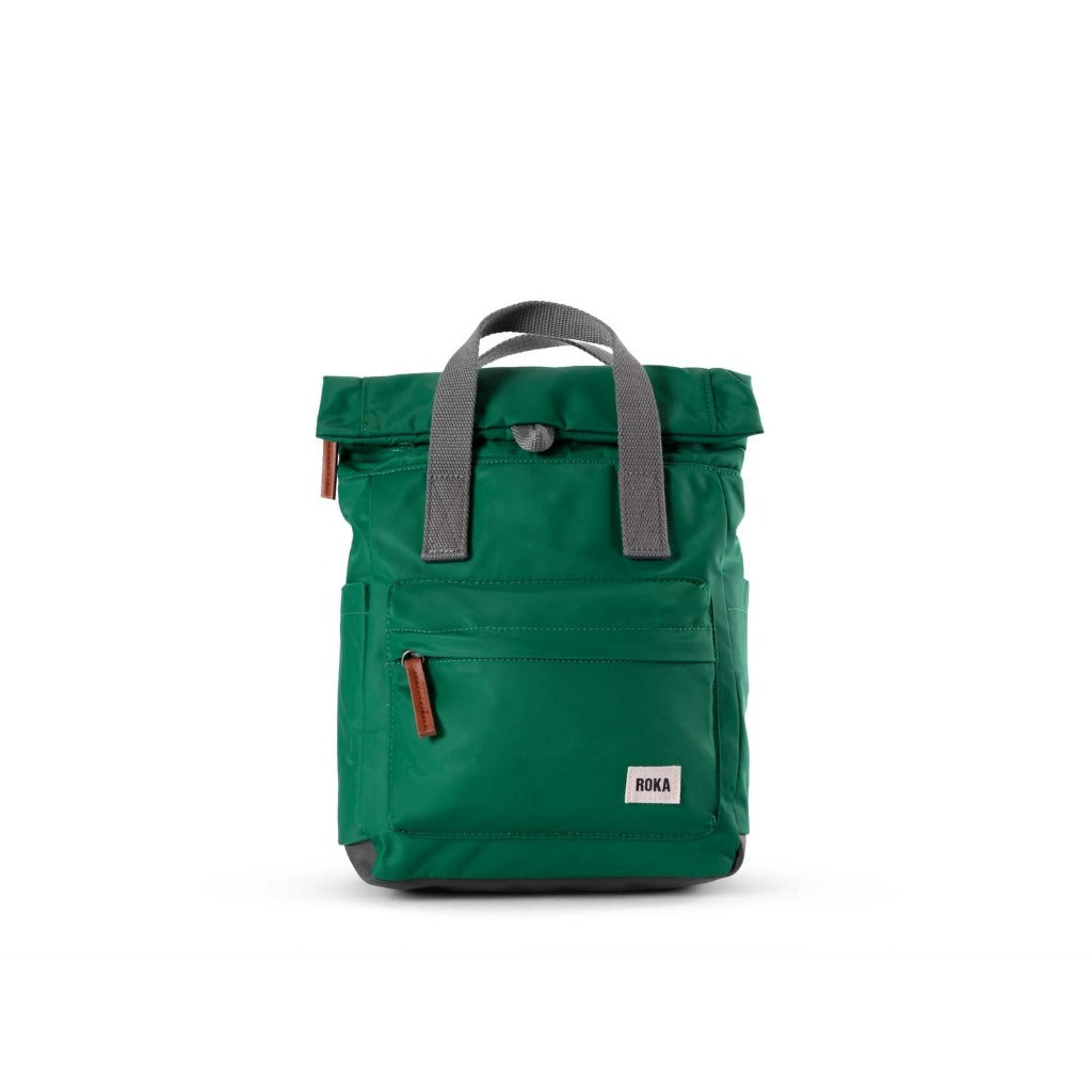 Roka London Canfield B Sustainable Backpack emerald