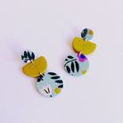 NADEGE HONEY EARRINGS SPRING COLLECTION MEADOW STYLE EARRINGS CLAY POLYMER