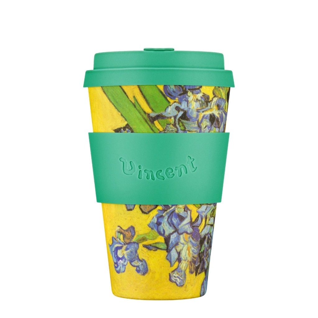 ECoffee Cup Reusable Cup Vincent Van Gogh Designs 14oz Irises