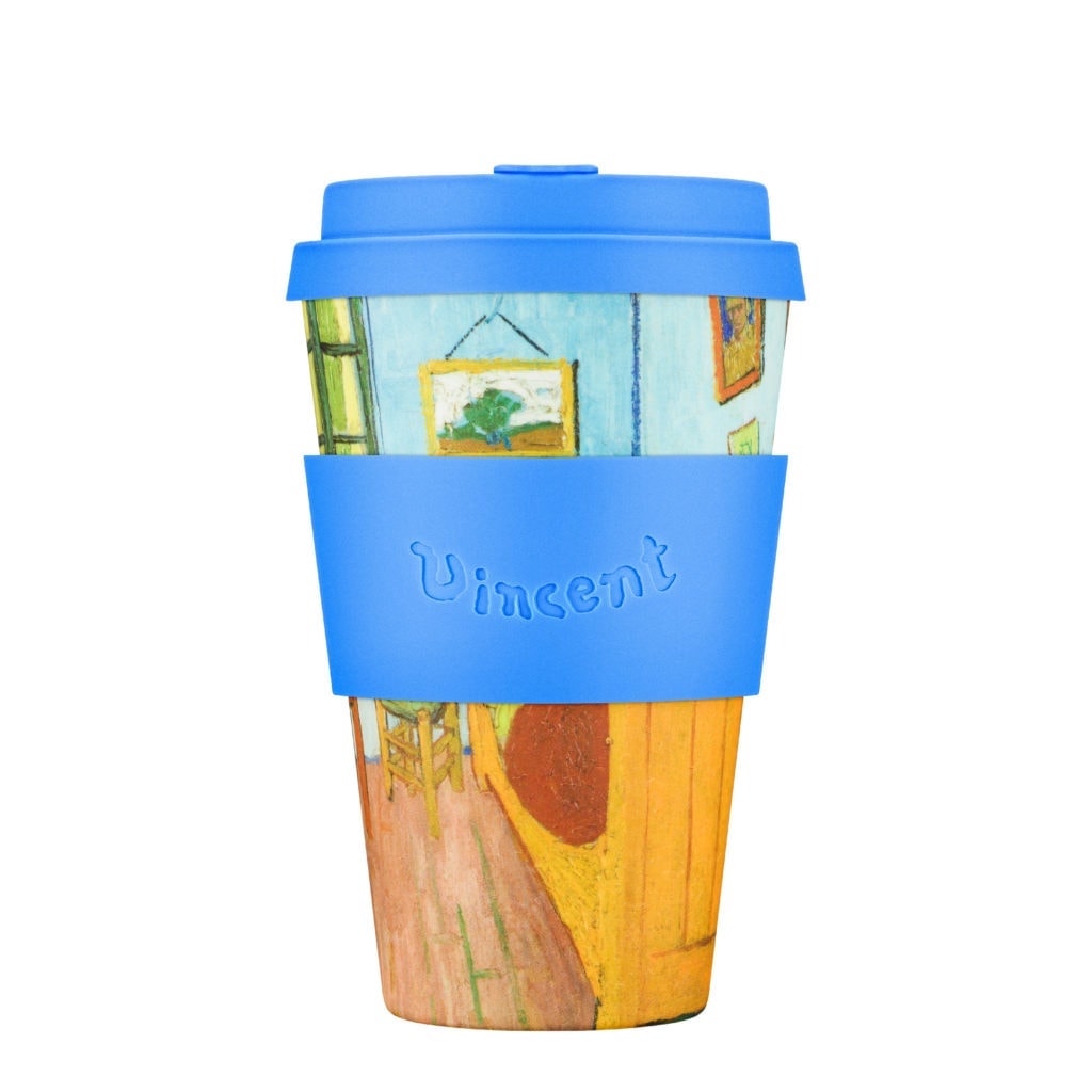 Reusable Bamboo Coffee Cup - Ecoffee Cup Kerr & Napier 12oz / 350ml Black