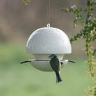 Birdball seed bird feeder lime colour christmas gift idea white with bird