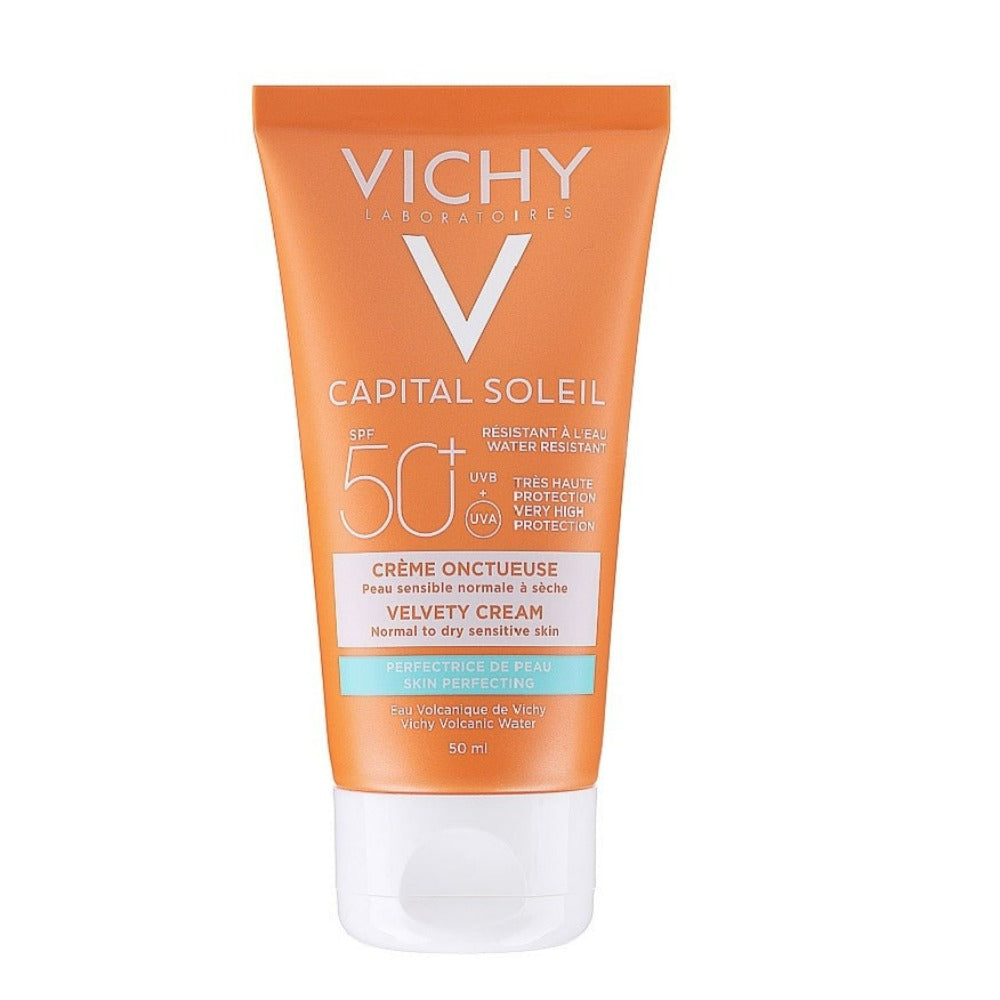 Vichy Capital Soleil SPF 50+  Velvety Face Cream Skin Perfecting 50ml