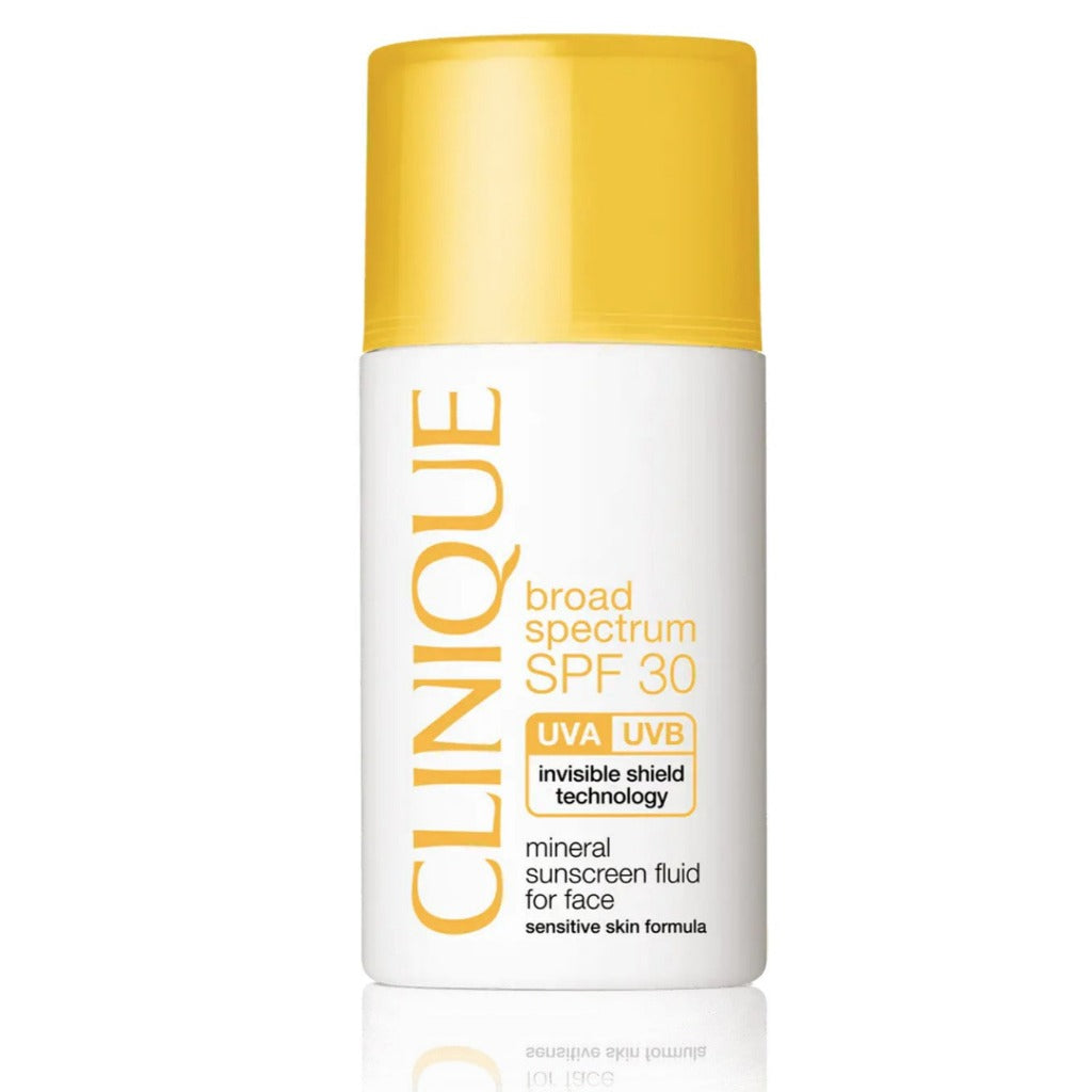 Clinique sunscreen summer sun broad spectrum UV protection SPF30 sunscreen suncream for face 30ml