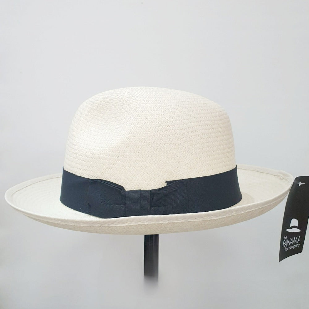 Panama Hats by Majesa - Snap Brim Trilby Cuenca 3/5 Black Band Unisex