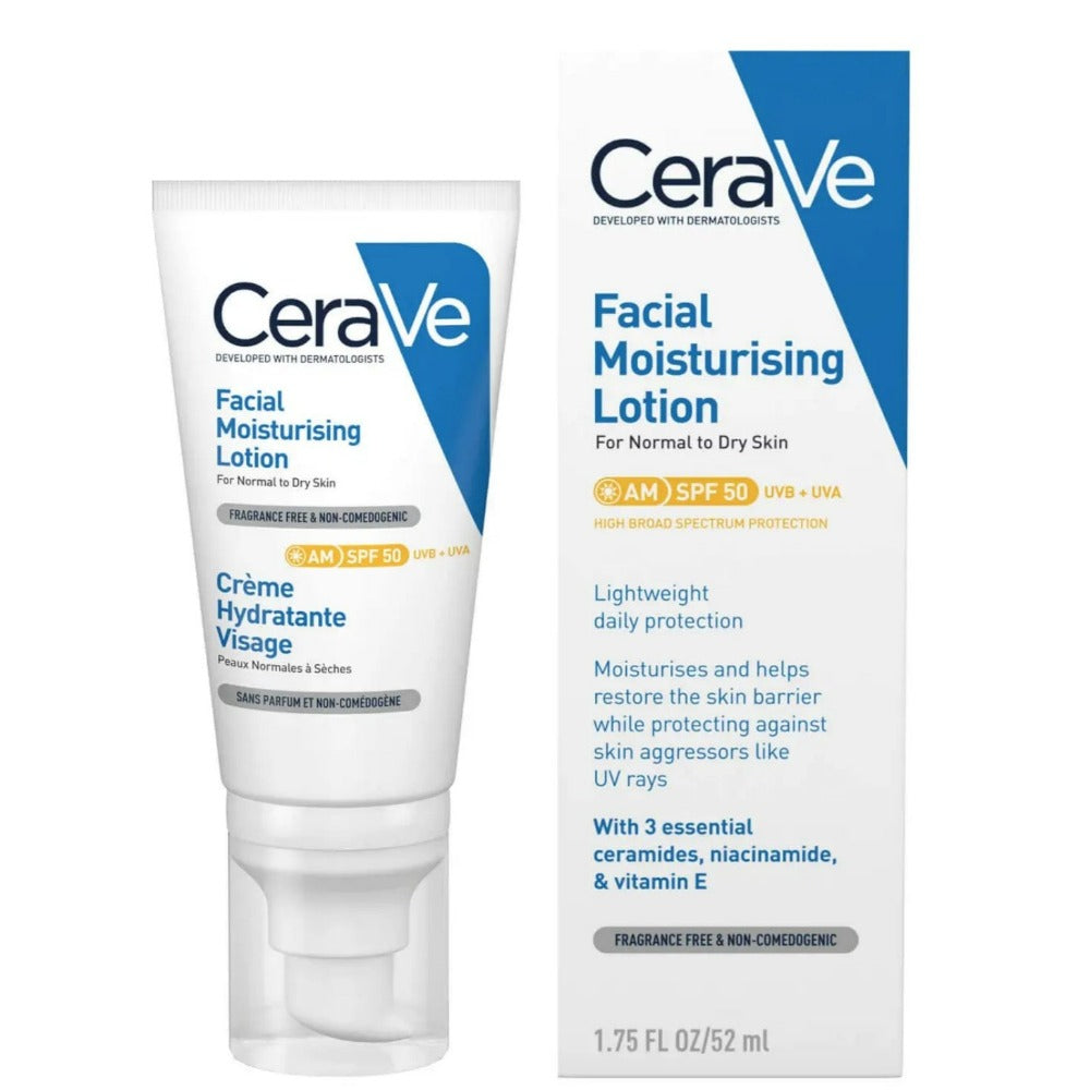 CeraVe Facial Moisturising Lotion 52ml am spf50