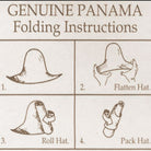 instructions on folding panama hats