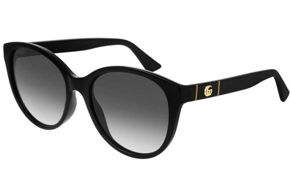 Gucci sunglasses with top gucci logo on lens