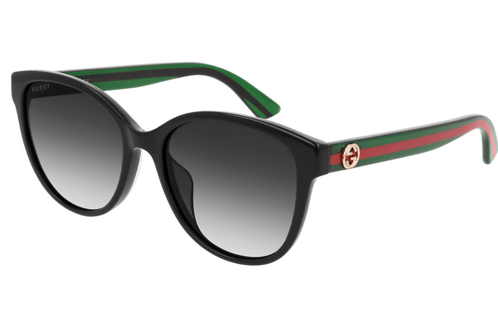 GUCCI Grey Round Ladies Sunglasses