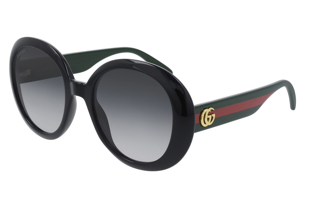Gucci round red and green shop sunglasses