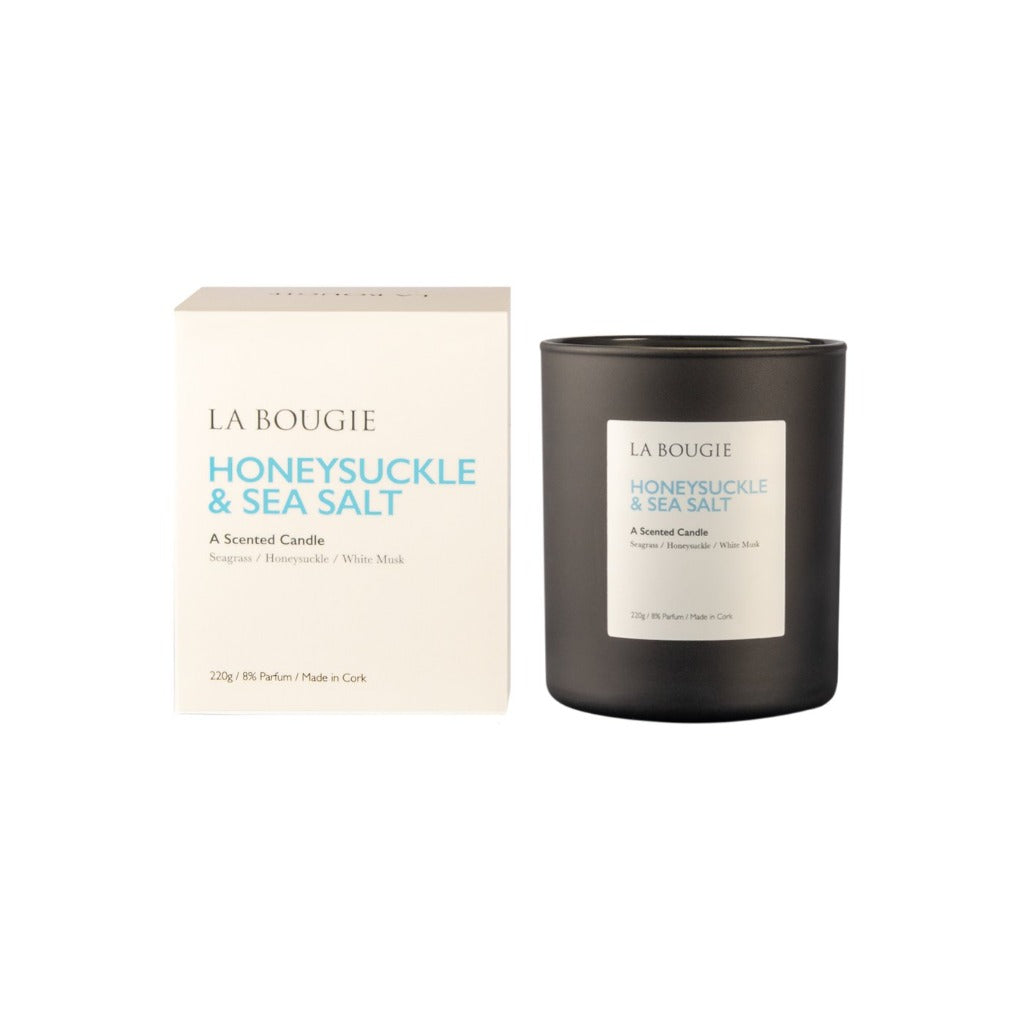 honeysuckle & sea salt scented candle by la bougie christmas gift idea