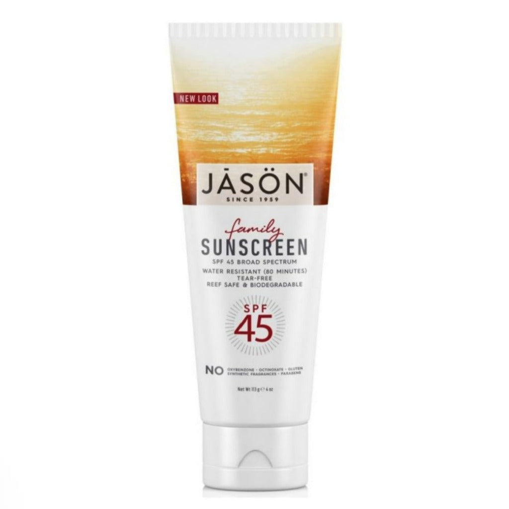 Jason Natural Family Sunscreen SPF45 Broad-spectrum spf sunscreen protection 