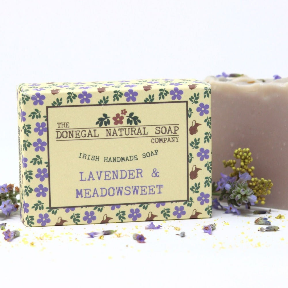 Donegal Natural Soap - Lavender & Meadowsweet Irish Soap Bar 100g