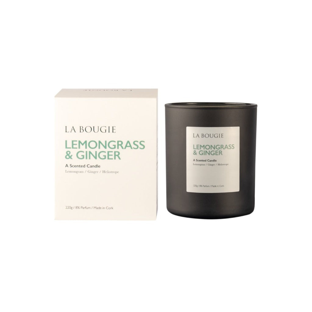 lemongrass & ginger scented candle la bougie christmas gift idea
