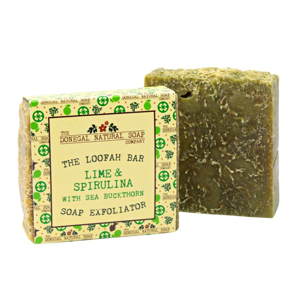Donegal Natural Soaps - Lime & Spirulina Loofah Soap