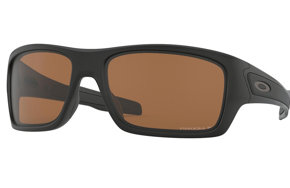 Oakley sunglasses 40 Matte black frame/ Polarized prizm brown lens Oakley Turbine 9263 65mm Sunglasses