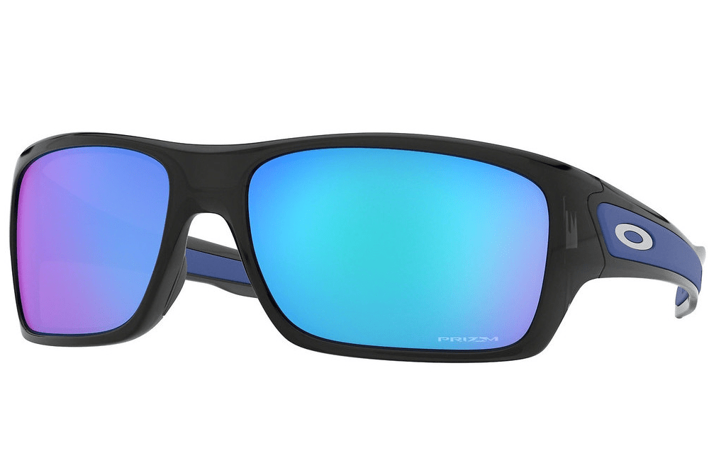 Oakley sunglasses 56 Polished black frame/ Ice Blue Prizm lens Oakley Turbine 9263 65mm Sunglasses