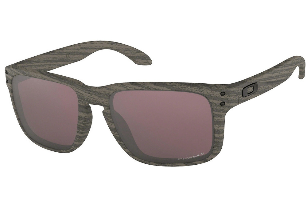 Oakley sunglasses B7 Matte Woodgrain frame/ Daily Polarized lens Oakley Holbrook 9102-F5 57mm Sunglasses for Men