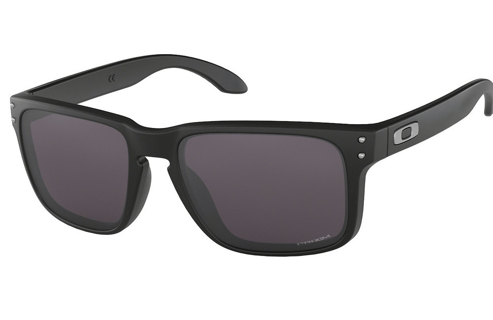 Oakley sunglasses E8 Black matte frame/ Black Daily Prizm lens Oakley Holbrook 9102-F5 57mm Sunglasses for Men