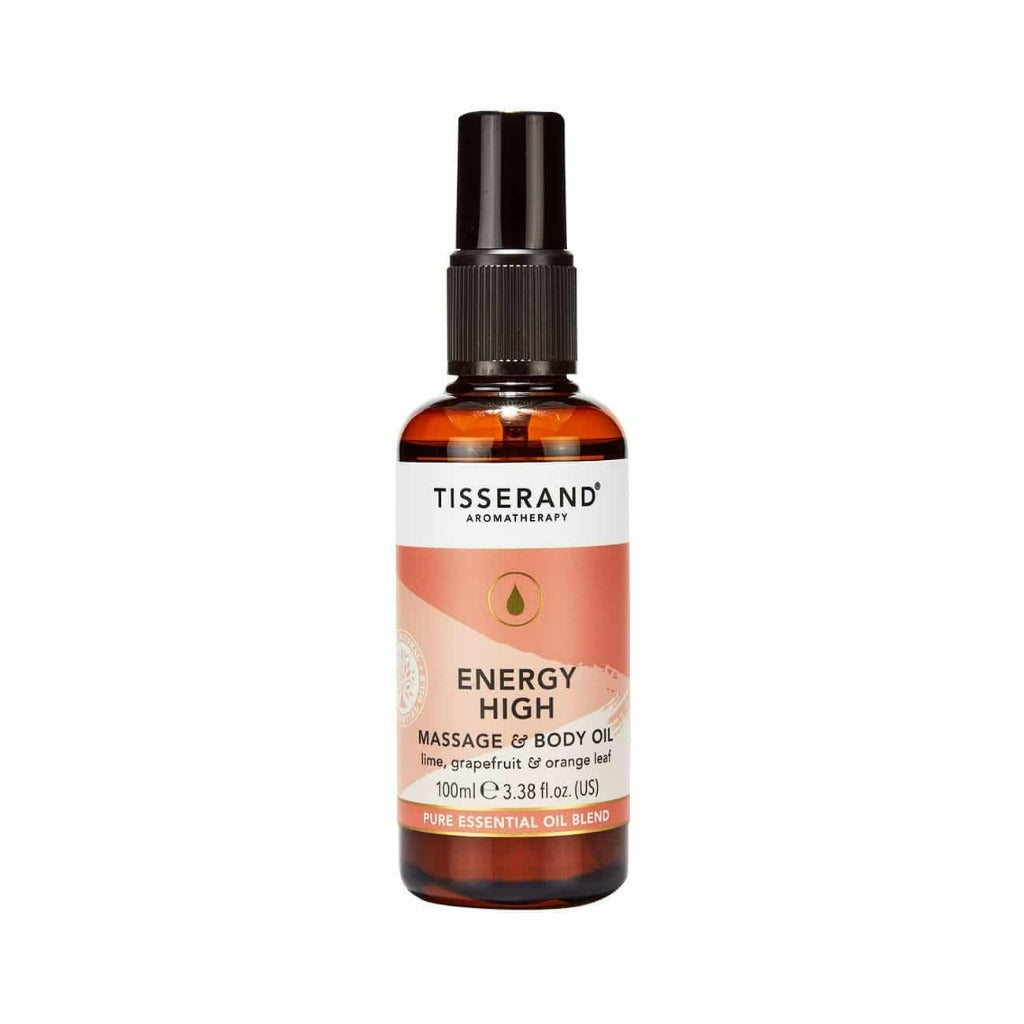 Tisserand energy high massage and body oil