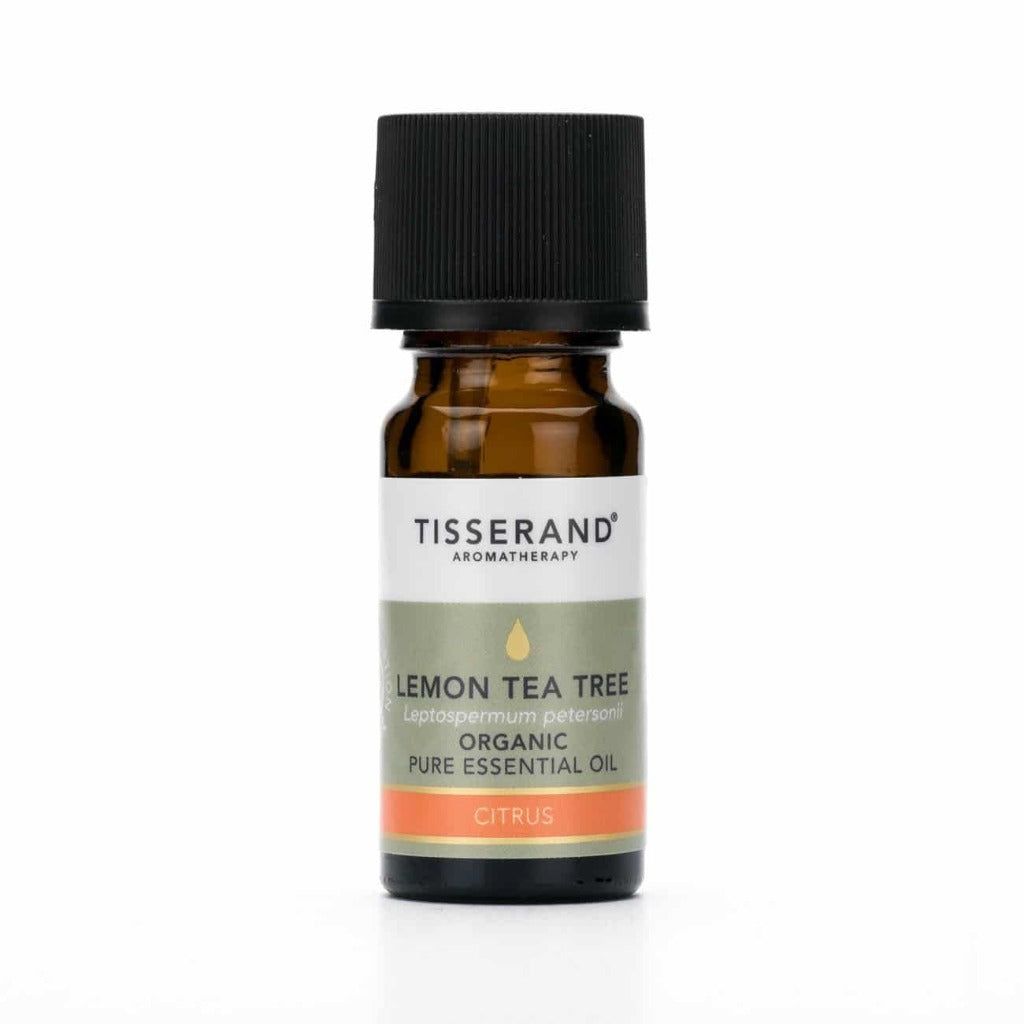 tisserand lemon tea tree organic pure essential oil wellbeing 9ml bottle