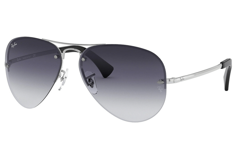 Ray-Ban sunglasses 003/8G Silver/ dark grey graduated lens Ray-Ban Aviator Sunglasses RB3449 59mm