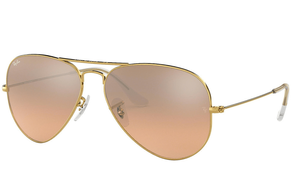 Ray-Ban sunglasses 58mm / 001/3E Gold frame with Rose Gold Lens Ray-Ban Classic Aviator Sunglasses RB3025