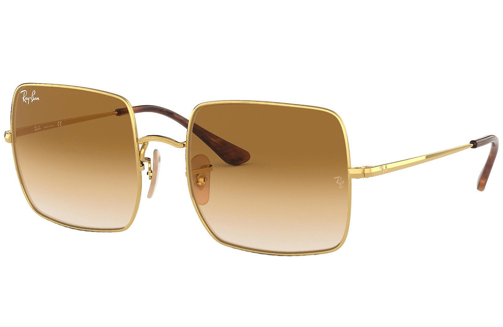 Ray-Ban sunglasses 914751 Gold Ray-Ban Square Metal Ladies Sunglasses RB1971