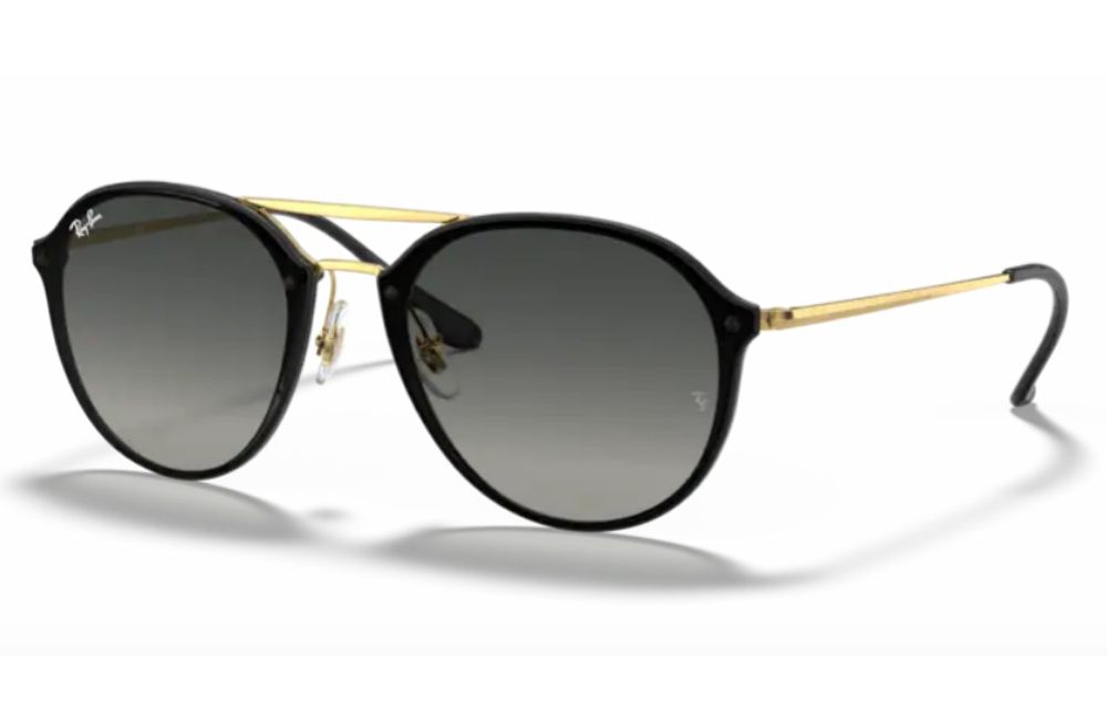 rayban black and gold blaze sunglasses 