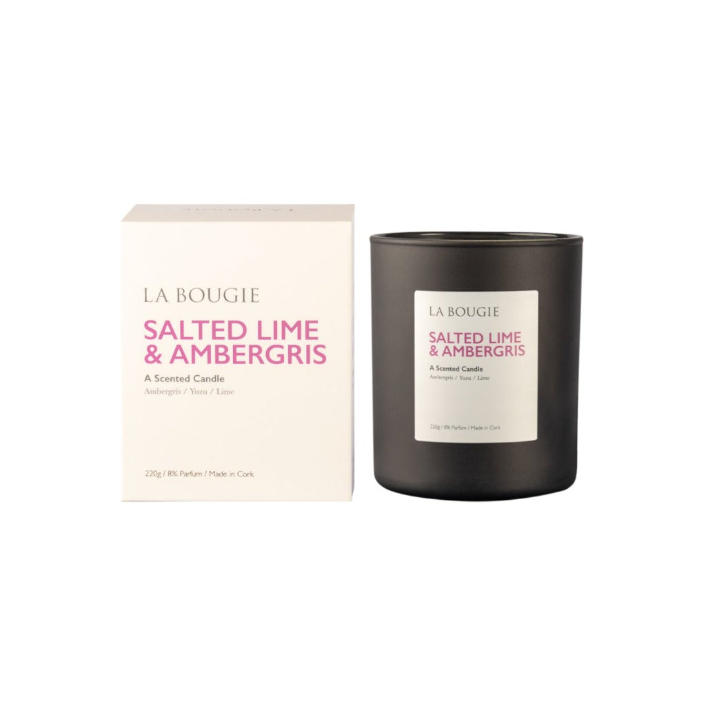 la bougie candles salted lime & ambergris christmas gift idea 50 hour burn time