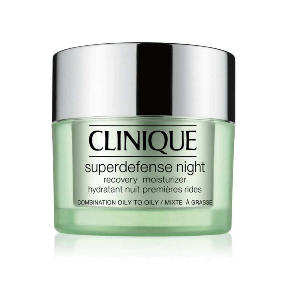Clinique beauty Clinique Superdefense Night Recovery Moisturizer combination oily to oily