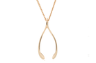 Town Centre Pharmacy  Katie Mullally Small Rose Gold Wishbone Necklace