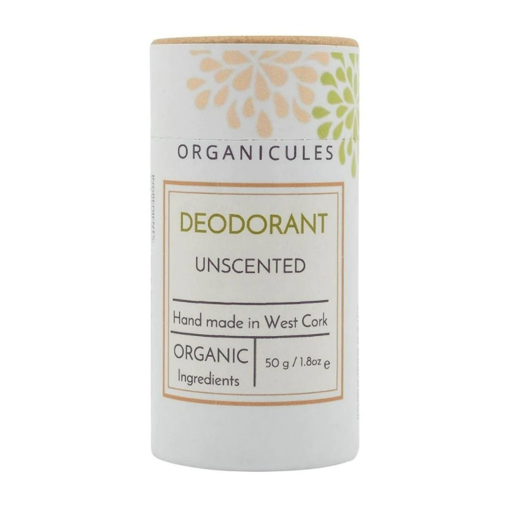 Organicules Deodorant Sticks Handmade in West Cork, Ireland with 100% natural ingredients only unscented